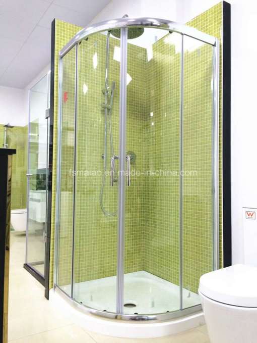 Austalian Certificate Tempered Glass Arc-Shape Bathroom (H002)