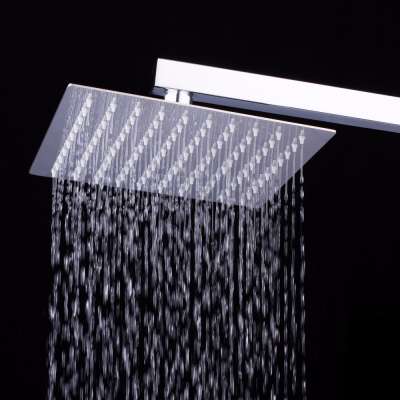 High Pressure Shower Head, 8 Inch Rain Showerhead, Ultra-Thin Design- Pressure Boosting, Awesome Shower Experience,